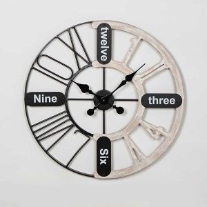 ΡΟΛΟΪ ΤΟΙΧΟΥ ΜΕΤΑΛΛΙΚΟ - ΞΥΛΙΝΟ NATURAL - ΜΑΥΡΟ 60x4x60cm