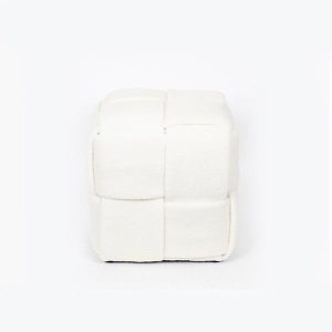 ΣΚΑΜΠΟ ΜΠΟΥΚΛΕ ΥΦΑΣΜΑ ΛΕΥΚΟ ΣΧΕΔΙΟ 38x38x40cm