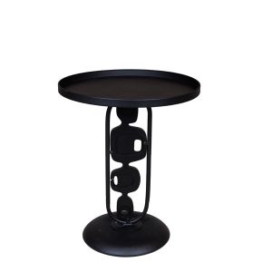 ΤΡΑΠΕΖΙ BOHΘΗΤΙΚΟ ΜΕΤΑΛΛΙΚΟ ΜΑΥΡΟ 50x50x60cm