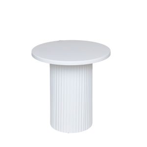 ΤΡΑΠΕΖΙ BOHΘΗΤΙΚΟ ΜΕΤΑΛΛΟ-ΞΥΛΟ ΛΕΥΚΟ 33.5x33.5x32.5cm