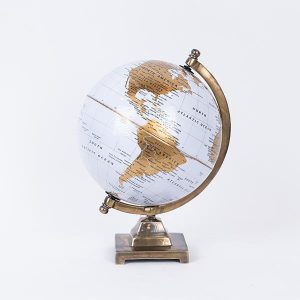 ΥΔΡΟΓΕΙΟΣ ΜΕΤΑΛΛΙΚΗ ΧΡΥΣΗ - ΛΕΥΚΗ 22x22x32cm