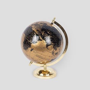 ΥΔΡΟΓΕΙΟΣ ΜΕΤΑΛΛΙΚΗ ΧΡΥΣΗ - ΜΑΥΡΗ 22x22x29cm