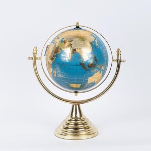 ΥΔΡΟΓΕΙΟΣ ΜΕΤΑΛΛΙΚΗ ΧΡΥΣΗ - ΜΠΛΕ 20x31x36cm