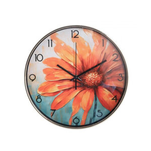 Αθόρυβο Ρολόι Τοίχου "Flora" Ø30εκ. με Χρυσό Στεφάνι PL | LM-4803 - Box In Θεσσαλονίκη - 25ης Μαρτίου 111