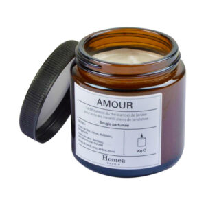 Αρωματικό κερί " Amour - Rose | Ambre | Musk"  90 γραμμαρίων σε μελί γυάλινο βαζάκι  027.6BPV150 - Box In Θεσσαλονίκη - 25ης Μαρτίου 111