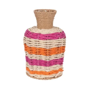 Βάζο Διακοσμητικό "Woven Design" Πολύχρωμο με Ανάγλυφη Πλέξη 18x18x27cm | 819-01791 - Box In Θεσσαλονίκη - 25ης Μαρτίου 111