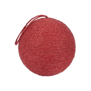 Διακοσμητική Μπάλα με Πλέξη "Bold Red" 15x15x15cm  | 819-01785 - Box In Θεσσαλονίκη - 25ης Μαρτίου 111