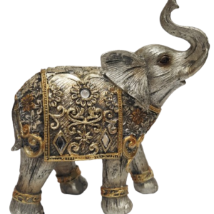 Διακοσμητικός Ελέφαντας Πολυεστερικός Ασημί/Χρυσό 11x5.5x12.5εκ. 18611G - Box In Θεσσαλονίκη - 25ης Μαρτίου 111