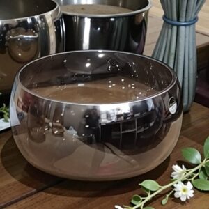 Διακοσμητικό Γυάλινο Κουπ Ασημί/Μελί 21.5cm | Μοντέρνο Επιτραπέζιο Διακοσμητικό | 3/CSC958G-10 - Box In Θεσσαλονίκη - 25ης Μαρτίου 111