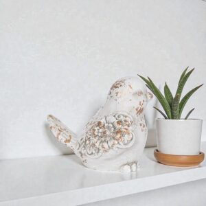 Διακοσμητικό Πουλί Τσιμεντένιο Λευκό 16x12.5x13.5cm | 752-28583 – Minimal Zen Διακόσμηση - Box In Θεσσαλονίκη - 25ης Μαρτίου 111