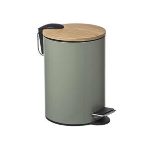 Κάδος απορ.χακί  με καπάκι ξύλινο 3Lt - Box In Θεσσαλονίκη - 25ης Μαρτίου 111