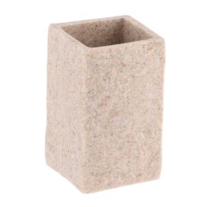 Ποτήρι μπάνιου polyresin τετρ.stone μπεζ - Box In Θεσσαλονίκη - 25ης Μαρτίου 111
