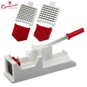 RIGAMONTI FIRST IDEAL ΠΑΤΑΤΟΚΟΠΤΗΣ ΜΕ 2 ΜΑΧΑΙΡΙΑ 7×7 & 9×9 mm – 122-Box in Thessaloniki