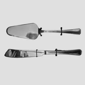 GNALI CRISTINA ΣΕΤ ΤΟΥΡΤΑΣ 2.5 mm ΣΠΑΤΟΥΛΑ / ΜΑΧΑΙΡΙ ΑΝΟΞΕΙΔΩΤΟ 18/10-Box in Thessaloniki