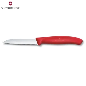 VICTORINOX SWISS CLASSIC ΜΑΧΑΙΡΙ ΚΥΡΤΟ ΟΔΟΝΤΩΤΟ 8εκ. ΚΟΚΚΙΝΟ – 6.7431.C1-Box in Thessaloniki