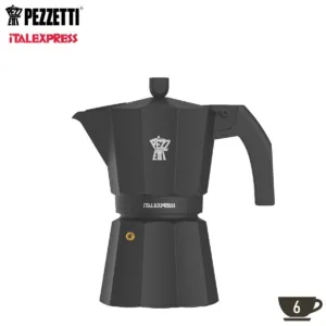 PEZZETTI ITALEXPRESS ΚΑΦΕΤΙΕΡΑ ΑΛΟΥΜΙΝΙΟΥ 6 ΦΛΥΤΖΑΝΙΩΝ ΜΑΥΡΗ – 1362V-Box in Thessaloniki