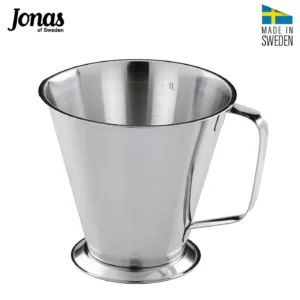 JONAS ΜΕΖΟΥΡΑ 1lt ΑΝΟΞΕΙΔΩΤΗ 18/10 ΜΕ ΠΟΔΙ – ø150x140mm 512204-02-Box in Thessaloniki