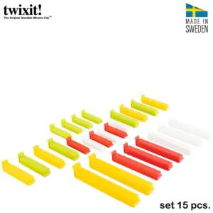 TWIXIT ΣΕΤ15 ΚΛΙΠ ΣΑΚΟΥΛΑΣ (4εκ. 6εκ. 8εκ. 11εκ. 14εκ. Χ 3τεμ.)  49041-10-Box in Thessaloniki