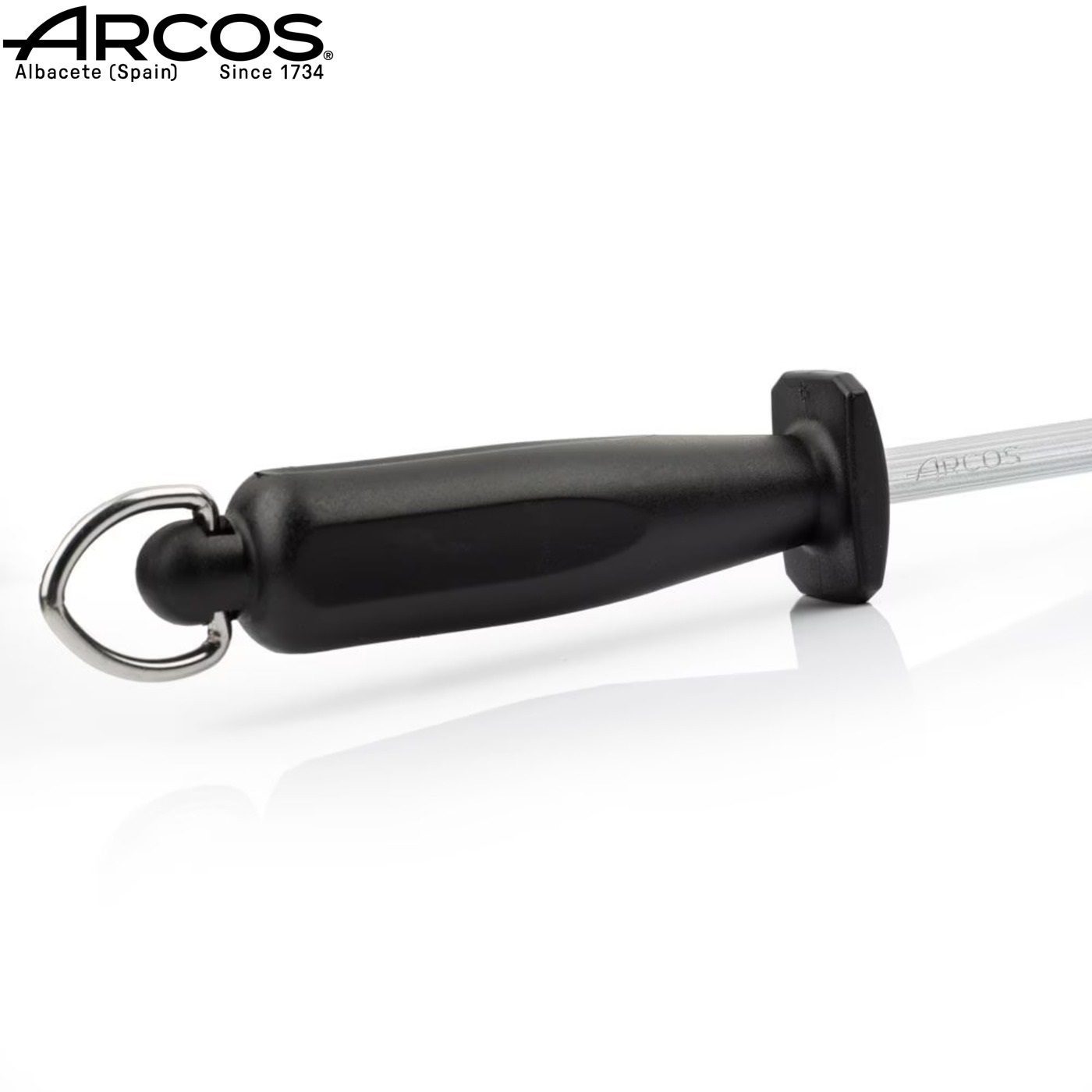 ARCOS ΜΑΣΑΤΙ ΣΤΡΟΓΓΥΛΟ CARBON-CHROME 25εκ. Ø10mm ΜΑΥΡΗ ΛΑΒΗ-Box in Thessaloniki