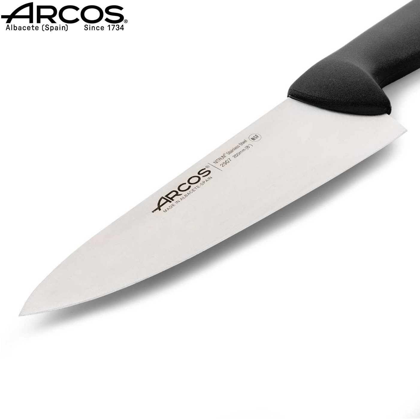 ARCOS 2900 ΜΑΧΑΙΡΙ CHEF ΦΑΡΔΥ 20εκ. ΜΑΥΡΗ ΛΑΒΗ-Box in Thessaloniki