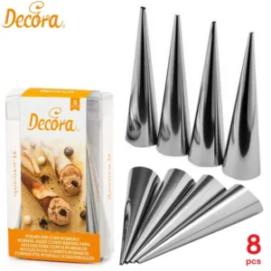 DECORA ΣΕΤ8 ΑΝΟΞΕΙΔΩΤΕΣ ΦΟΡΜΕΣ ΚΟΡΝΕ ø4×12εκ.-Box in Thessaloniki