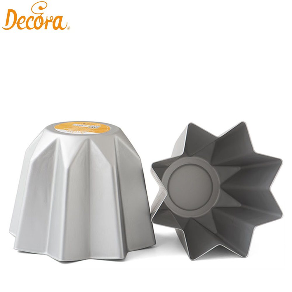 DECORA ΦΟΡΜΑ ΑΝΟΔΙΩΜΕΝΟΥ ΑΛΟΥΜΙΝΙΟΥ PANDORO 750γρ. 21×16εκ.-Box in Thessaloniki