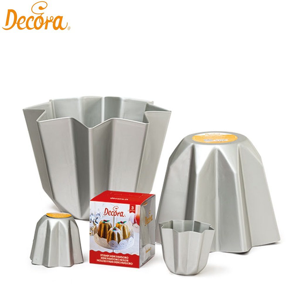 DECORA ΦΟΡΜΑ ΑΝΟΔΙΩΜΕΝΟΥ ΑΛΟΥΜΙΝΙΟΥ PANDORO 750γρ. 21×16εκ.-Box in Thessaloniki