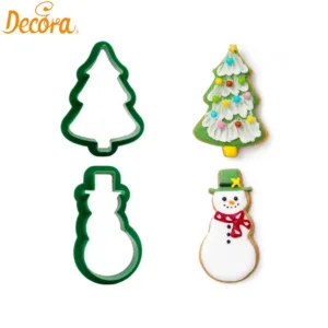 DECORA ΣΕΤ2 ΠΛΑΣΤΙΚΑ ΚΟΥΠΑΤ ΔΕΝΤΡΟ 8×5.5×2εκ. ΧΙΟΝΑΝΘΡΩΠΟΣ 8.5×4.5×2εκ.-Box in Thessaloniki