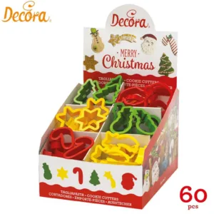 DECORA ΣΕΤ60ΤΕΜ. ΧΡΙΣΤΟΥΓΕΝΝΙΑΤΙΚΑ ΚΟΥΠΑΤ (6 ΣΧΕΔΙΑ) ΣΕ ΕΚΘΕΤΗΡΙΟ ΠΡΟΒΟΛΗΣ-Box in Thessaloniki