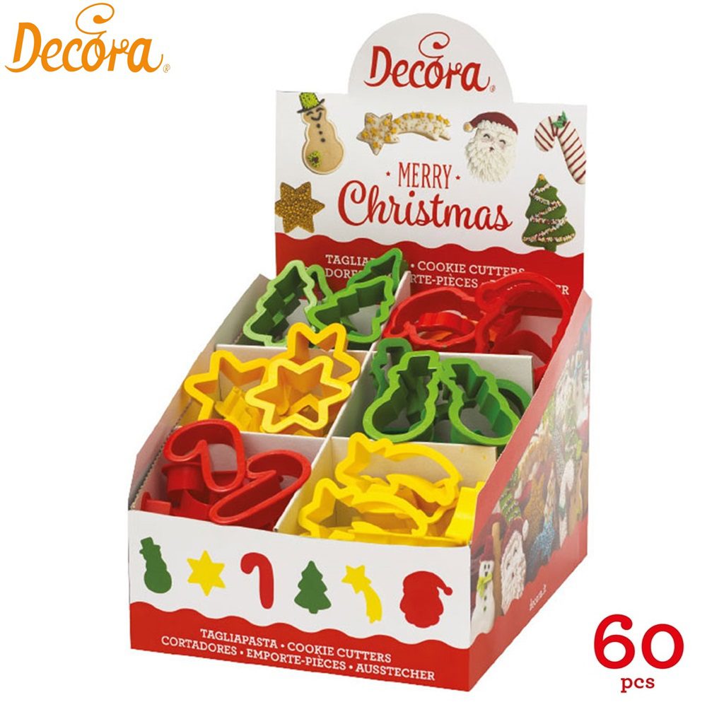 DECORA ΣΕΤ60ΤΕΜ. ΧΡΙΣΤΟΥΓΕΝΝΙΑΤΙΚΑ ΚΟΥΠΑΤ (6 ΣΧΕΔΙΑ) ΣΕ ΕΚΘΕΤΗΡΙΟ ΠΡΟΒΟΛΗΣ-Box in Thessaloniki
