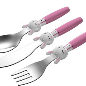 Cryspo Trio Βρεφικό Σετ Μαχαιροπίρουνα Bunny από Μέταλλο σε κουτί δώρου 3τμχ 45.100.156 - Box In Θεσσαλονίκη - 25ης Μαρτίου 111