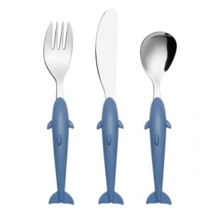 Cryspo Trio Βρεφικό Σετ Μαχαιροπίρουνα Shark από Μέταλλο σε κουτί δώρου 3τμχ 45.100.158 - Box In Θεσσαλονίκη - 25ης Μαρτίου 111