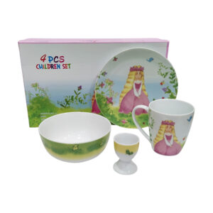 Cryspo Trio Σετ Φαγητού "Princess" από Πορσελάνη 4τμχ (Πιάτο/Μπωλ/Κούπα/Αυγοθήκη)  28.0872.90 - Box In Θεσσαλονίκη - 25ης Μαρτίου 111