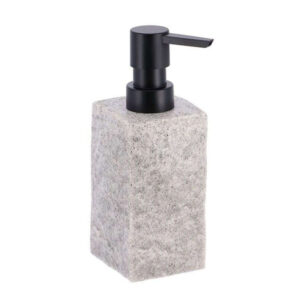Dispenser Polyresin Stone Γκρι 260ml | Κομψό & Ανθεκτικό Αξεσουάρ Μπάνιου | 06.62120180 - Box In Θεσσαλονίκη - 25ης Μαρτίου 111