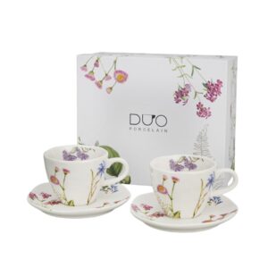 Duo Σετ 2 Φλιτζάνια 200ml "Colors of Nature" με Πιατάκια | 070.977063 – Porcelain Coffee & Tea Set - Box In Θεσσαλονίκη - 25ης Μαρτίου 111