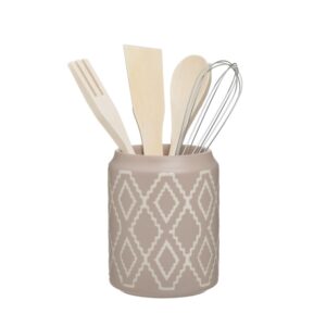 INART ΣΕΤ ΒΑΖΟ ΚΑΙ ΕΡΓΑΛΕΙΑ ΚΟΥΖΙΝΑΣ ΠΟΡΣΕΛΑΝΙΝΑ/ΞΥΛΙΝΑ ΜΠΕΖ/ΕΚΡΟΥ Φ11Χ14 - Box In Θεσσαλονίκη - 25ης Μαρτίου 111