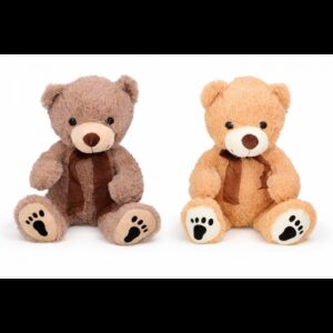 Αρκουδάκι λούτρινο 2χρώματα 38 x 40 x 45cm 03.01271