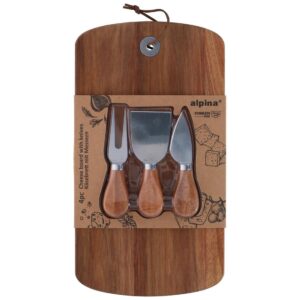 Βάση κοπής τυριών ακακίας ξυλ./3εργαλεία 32x17