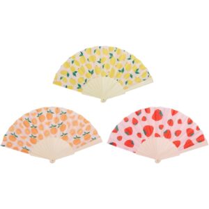 Βεντάλια σχέδιο φρούτα 3σχέδια 23x12cm 03.43424