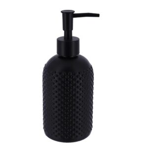 Dispenser γυαλ.μαύρο dots 410ml/Φ7 H 19 cm 06.62146103