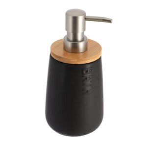Dispenser κεραμ.μαύρο με bamboo 06.6293237
