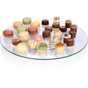 Γυάλινος δίσκος σερβιρίσματος περιστρ/μενος 32