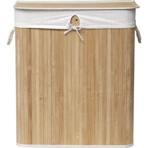 Καλάθι απλύτων bamboo με χώρισμα 32x52x63cm 06.8708195