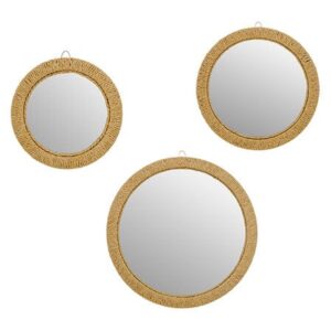 Καθρέφτες στρογγ.set3/ πλεχτοί Φ23