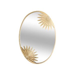 Καθρέπτης οβάλ με φύλλα χρ. 56Χ40 07.173832