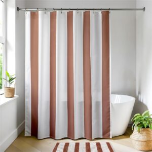 Κουρτίνα μπάνιου "MOCHA STRIPES" 180x200cm 06.1200832