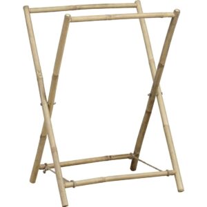 Κρεμάστρα διπλη πτυσόμενη χιαστή για πετσετες καλαμι bamboo 59X40X93 06.96175195