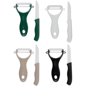 Μαχαίρι και peeler σετ2/ 4χρώματα 13/16cm 03.55264