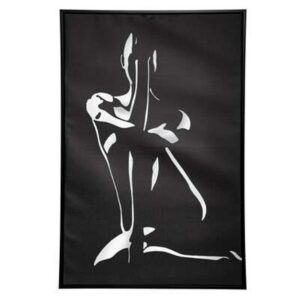 Πίνακας γυναίκα black/white μαύρη κορνίζα 60x90cm 07.182118