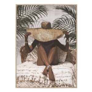 Πίνακας γυναίκα με καπέλο 58x78cm 07.193235
